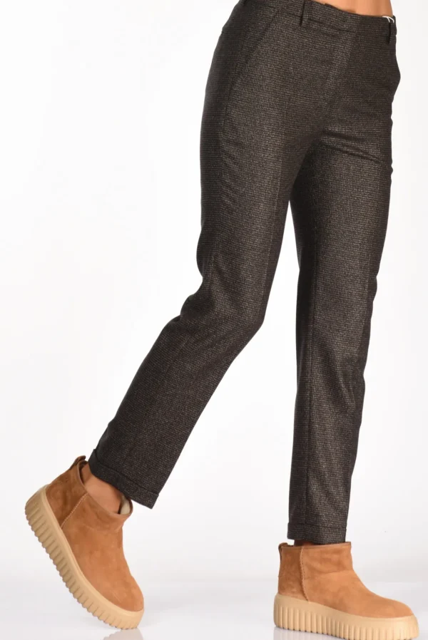 pantalone leyre blu/beige