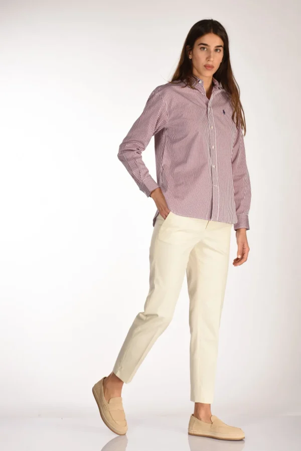 pantalone new york bianco naturale