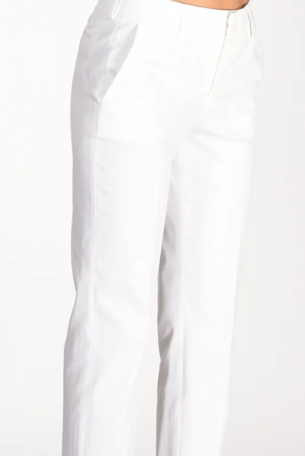 pantalone new york bianco