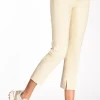 pantalone spaccco beige