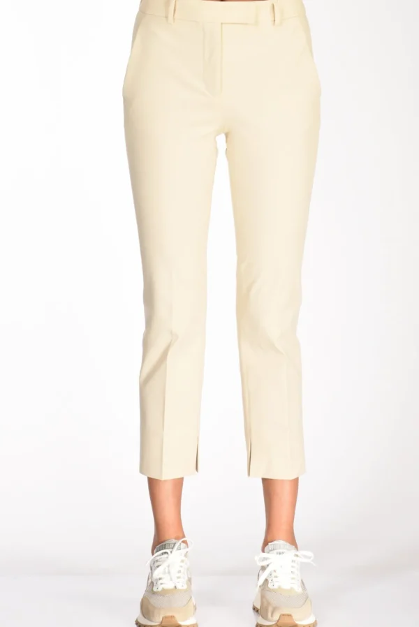 pantalone spaccco beige