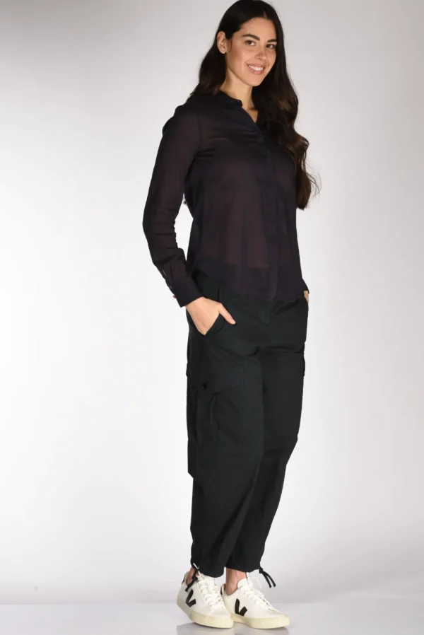 pantalone tasche blu navy
