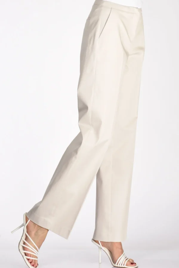 pantaloni justine bianco naturale