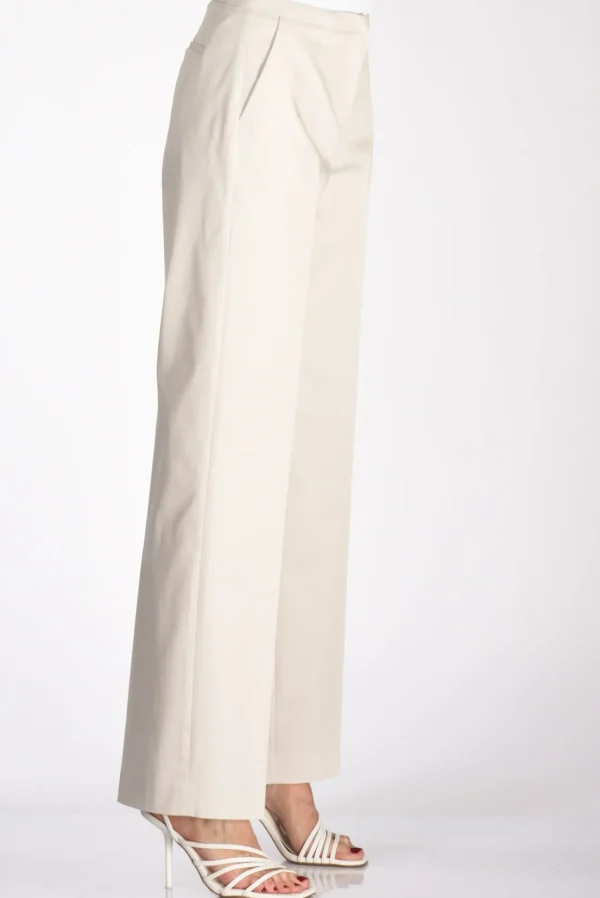 pantaloni justine bianco naturale