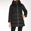 piumino a-shape nero
