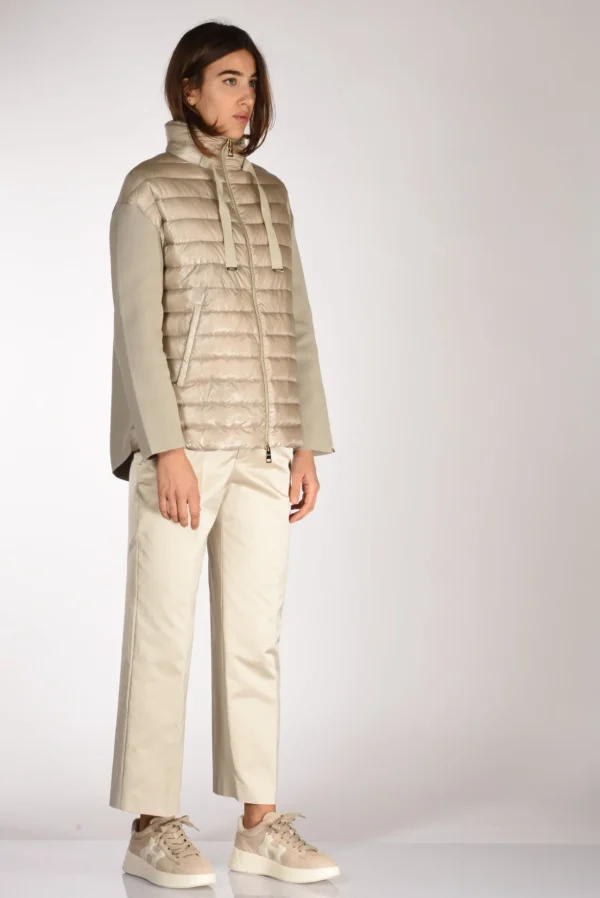 piumino bitessuto beige