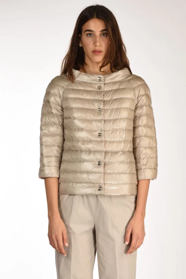 piumino doubleface rosa/beige