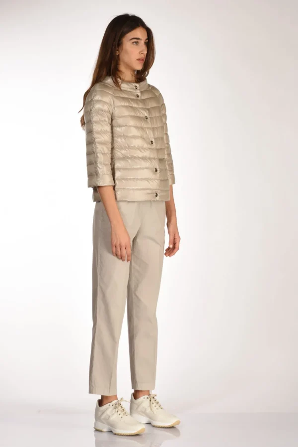 piumino doubleface rosa/beige