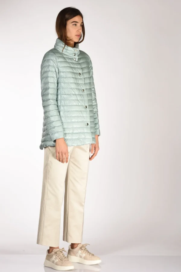 piumino reversibil azzurro/beige