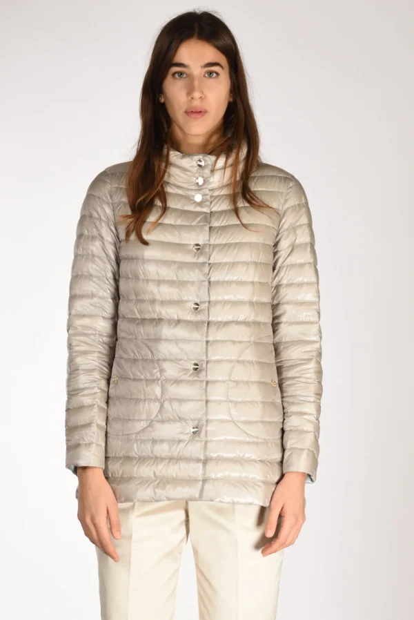 piumino reversibil azzurro/beige