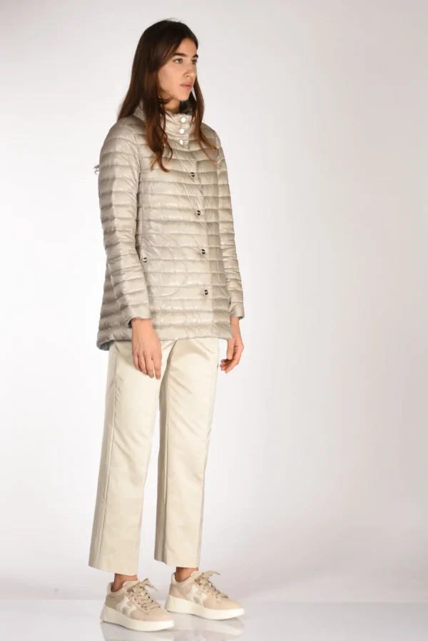 piumino reversibil azzurro/beige