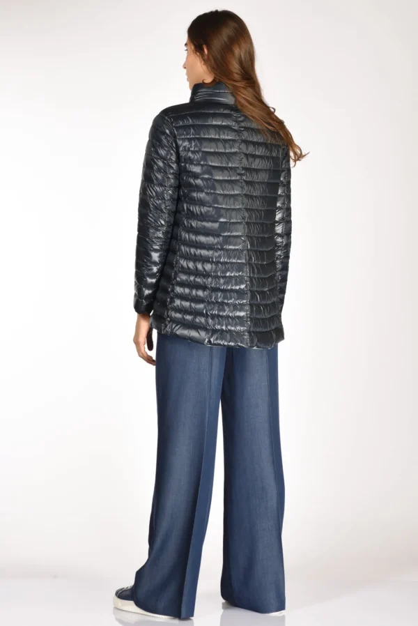 piumino reversibil blu/beige