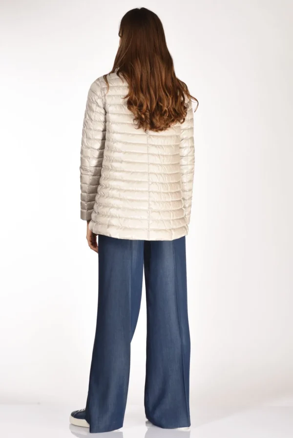 piumino reversibil blu/beige