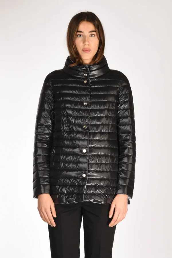 piumino reversibil nero/grigio