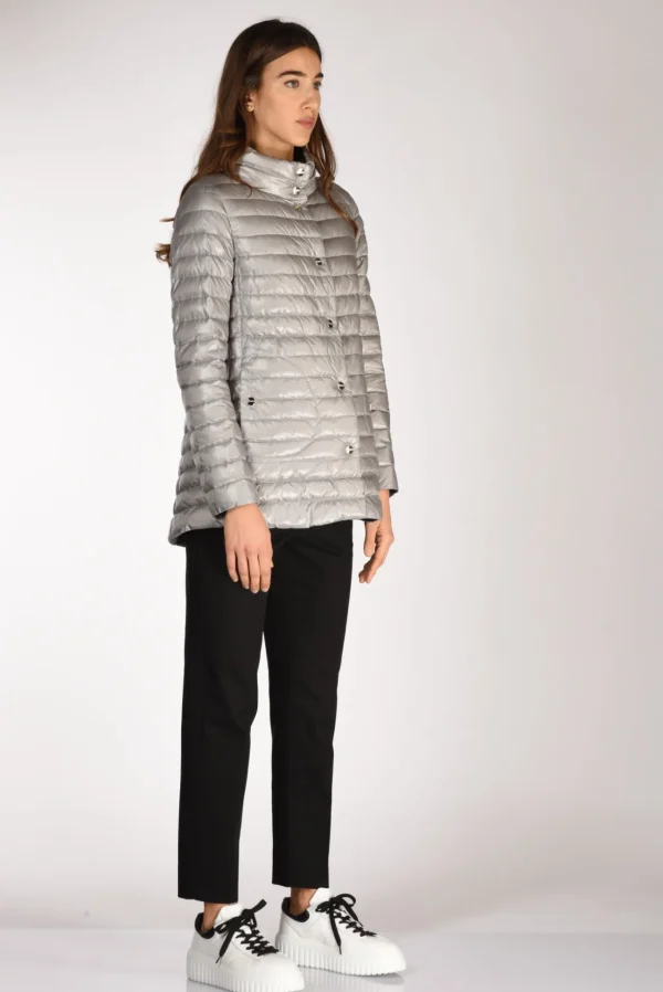 piumino reversibil nero/grigio