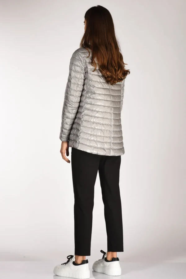 piumino reversibil nero/grigio