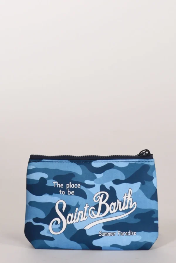 pochette stampa azzurro chiaro/scuro