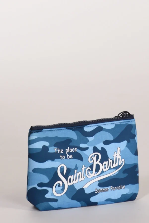 pochette stampa azzurro chiaro/scuro