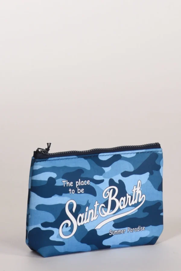 pochette stampa azzurro chiaro/scuro
