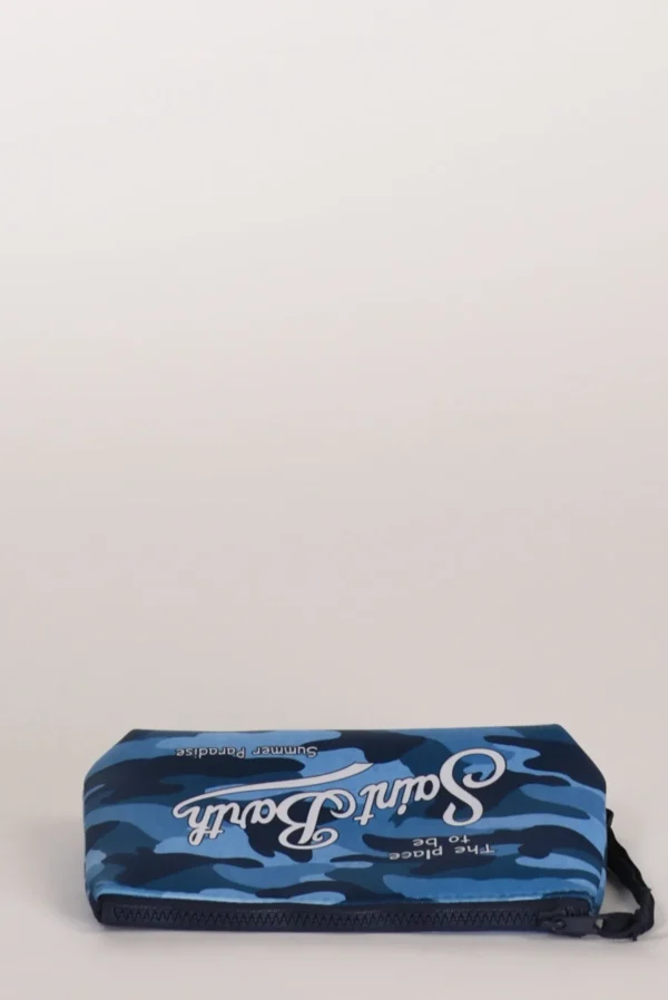 pochette stampa azzurro chiaro/scuro