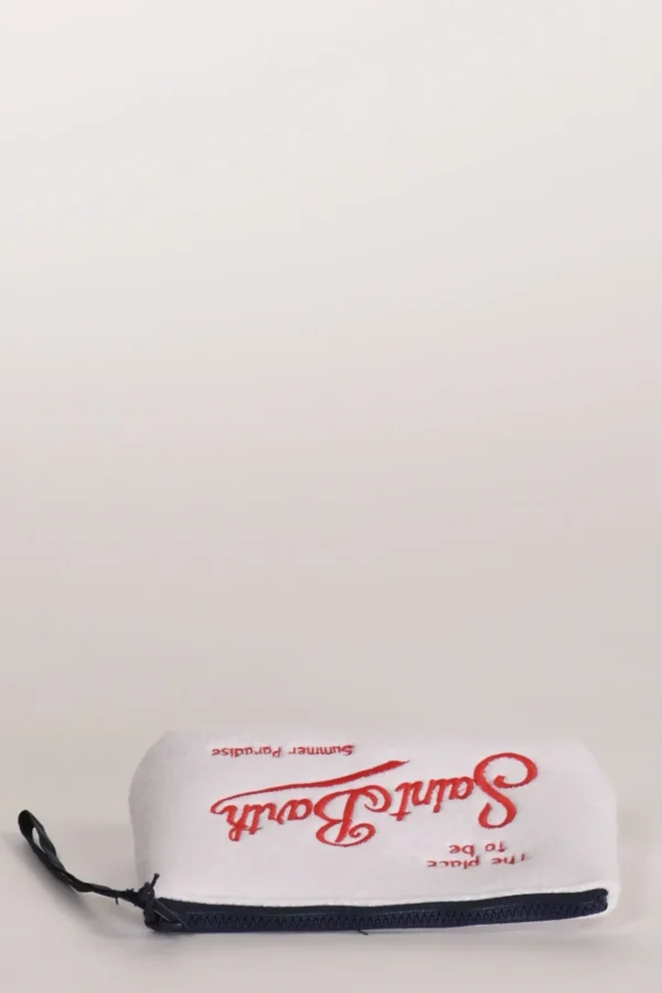 pochette stampa bianco/rosso