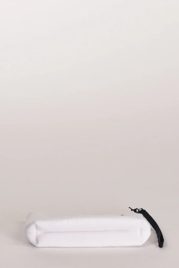 pochette stampa bianco/rosso