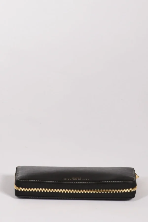 portafoglio zip nero