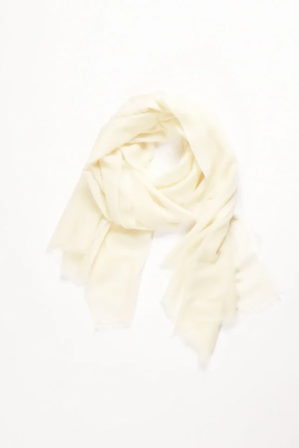 sciarpa bianco latte