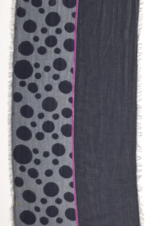 sciarpa patch blu/azzurro