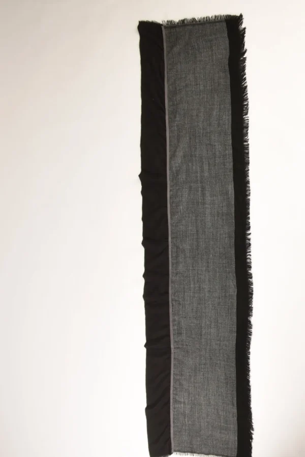 sciarpa patch grigio/nero