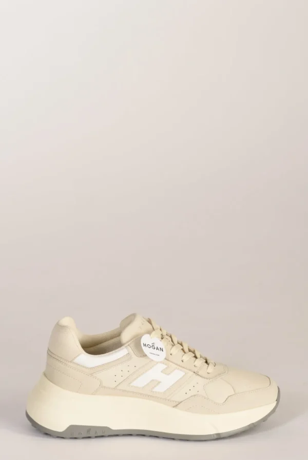 sneakers h669 beige/bianco