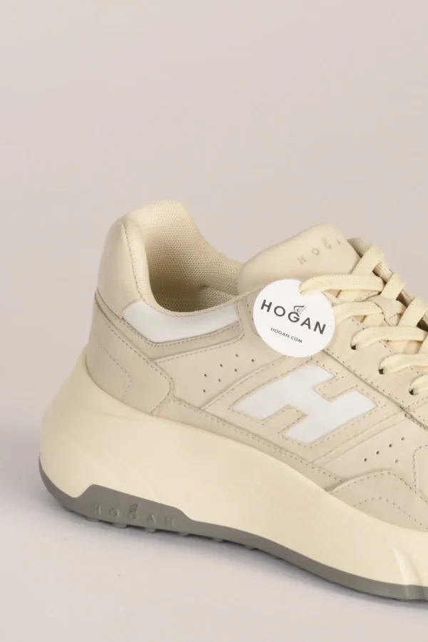 sneakers h669 beige/bianco