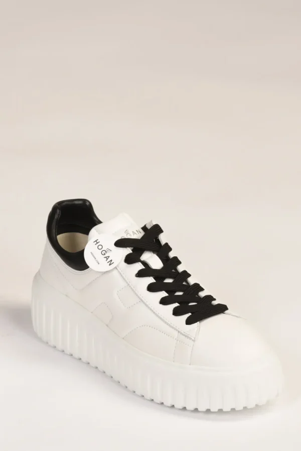 sneakers h stripes bianco