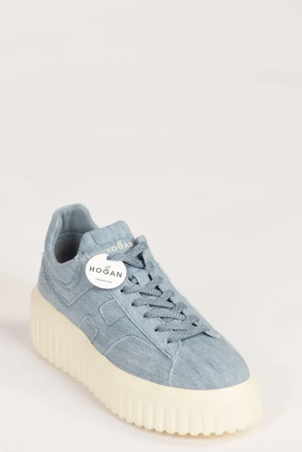 sneakers h-stripes azzurro