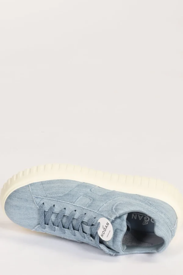 sneakers h-stripes azzurro