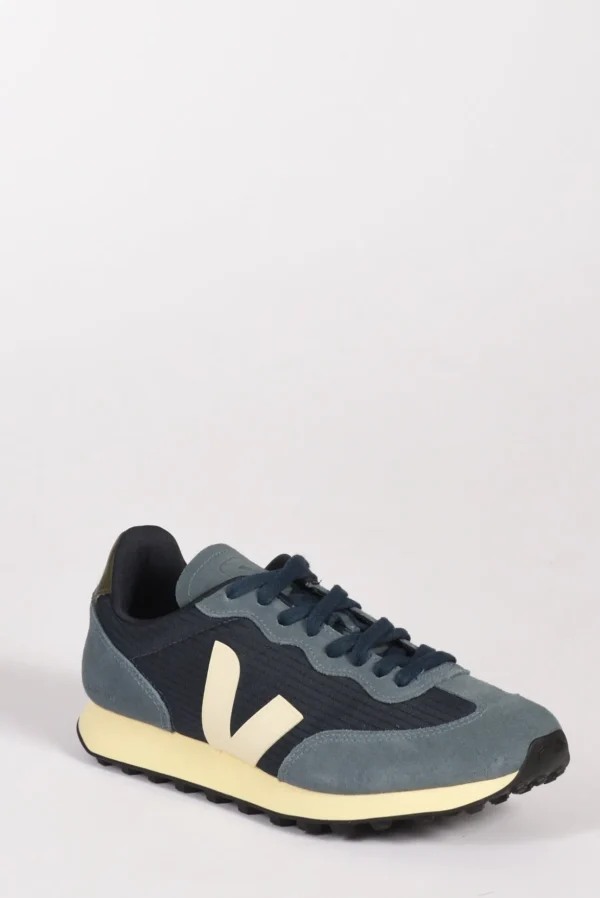 sneakers stringata blu/bianco