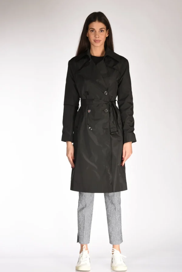 trench cintura nero