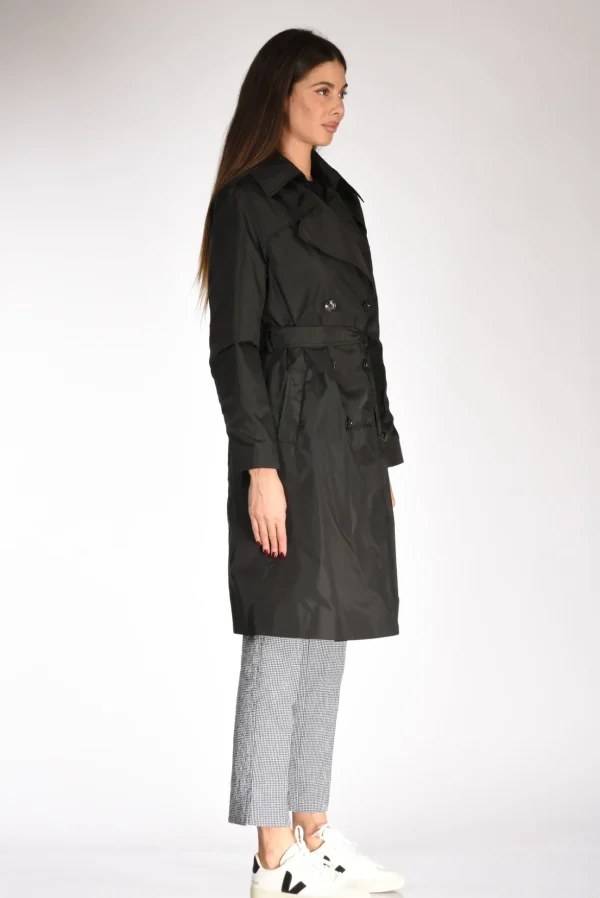 trench cintura nero