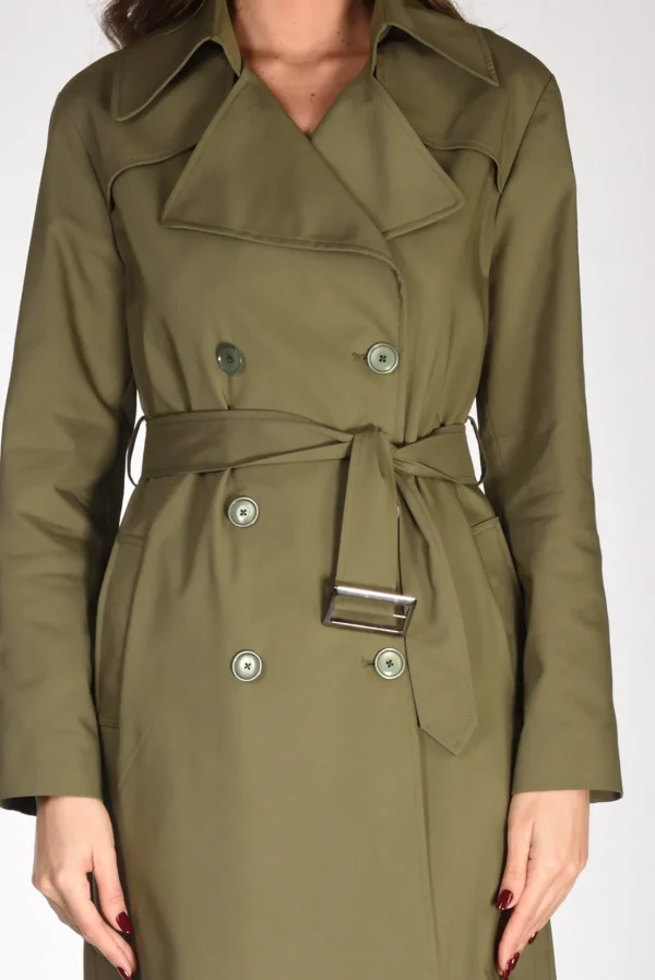 trench cintura verde