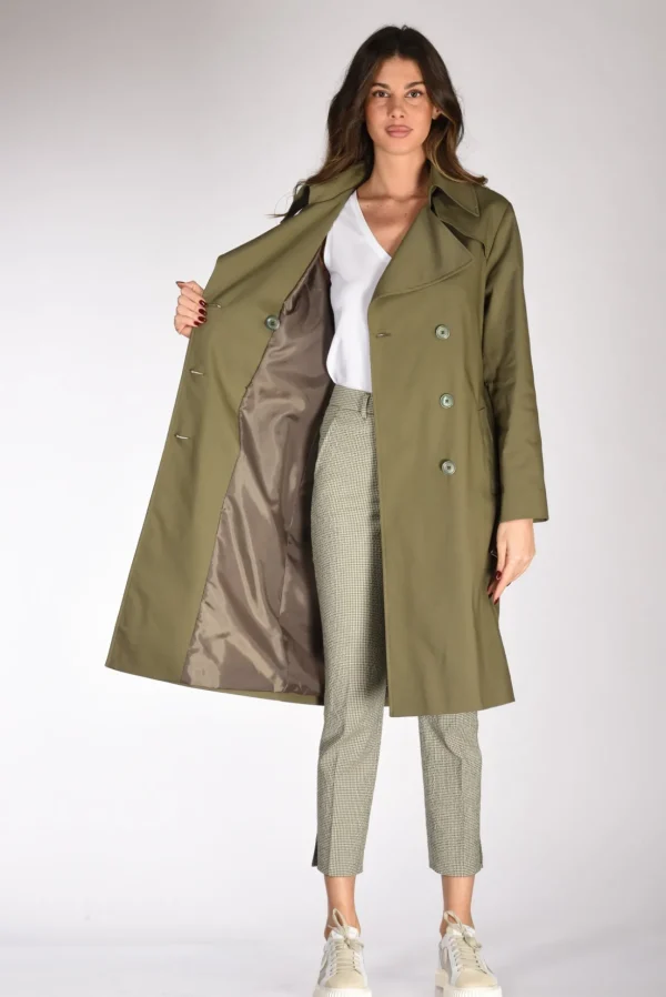 trench cintura verde