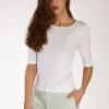 tshirt di maglia bianco
