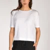 tshirt di maglia bianco