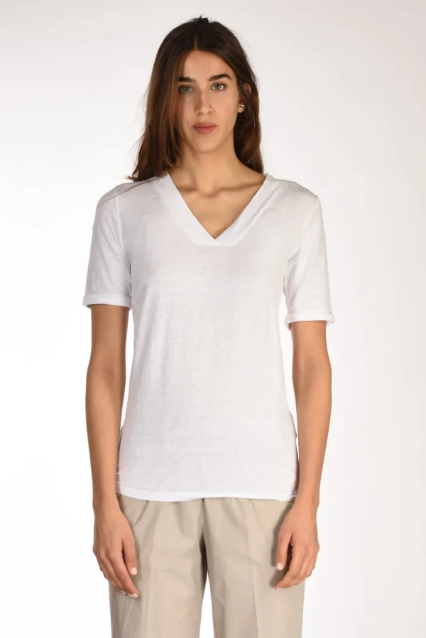 tshirt di maglia bianco