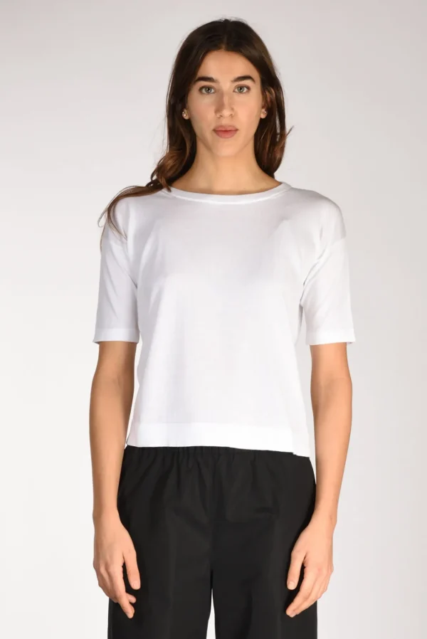 tshirt di maglia bianco