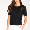 tshirt di maglia blu