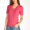 tshirt di maglia fucsia