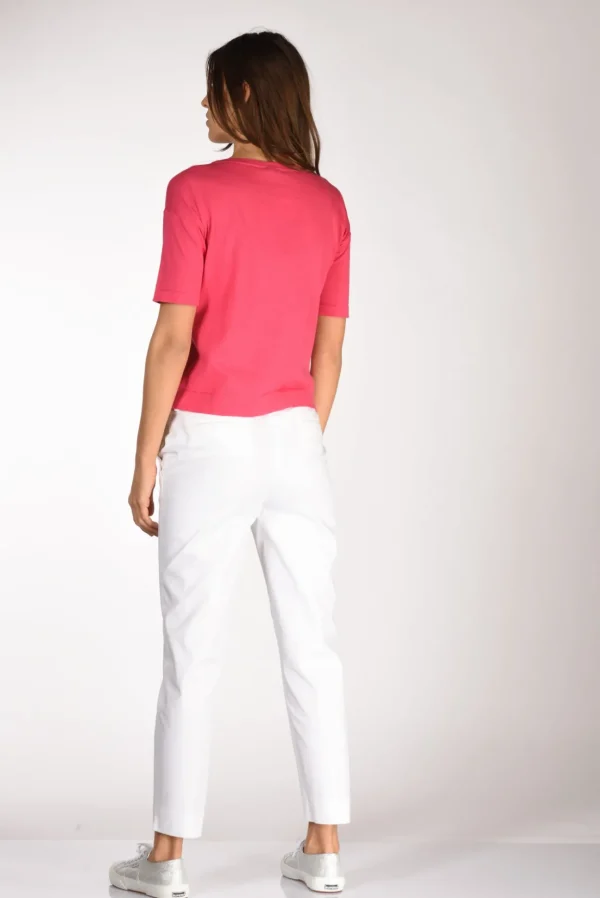 tshirt di maglia fucsia