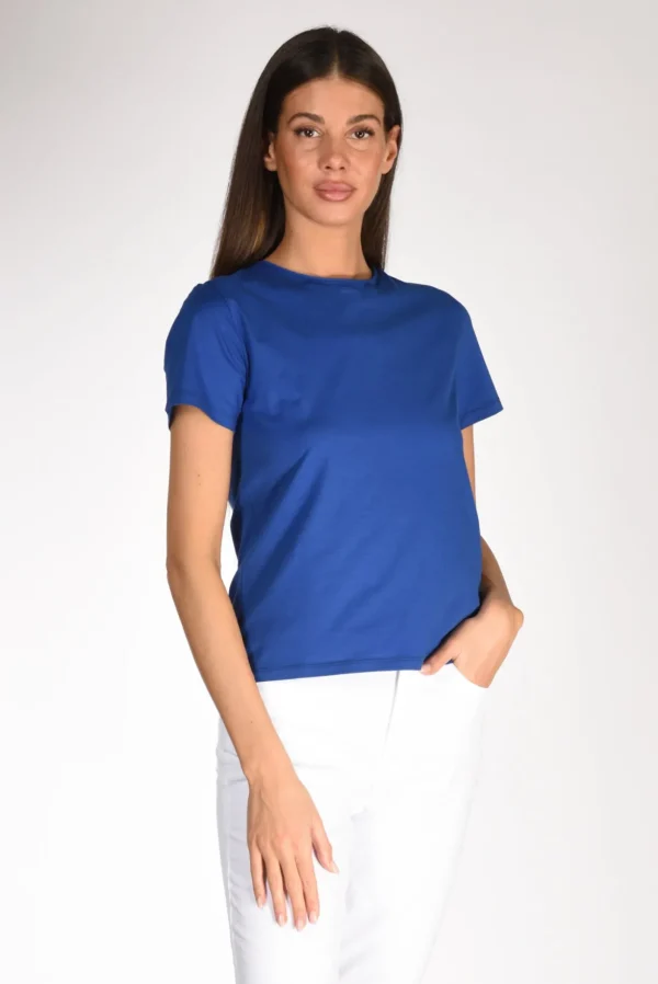 tshirt girocollo bluette