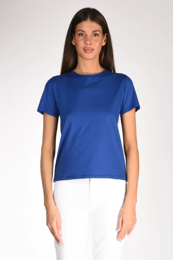 tshirt girocollo bluette