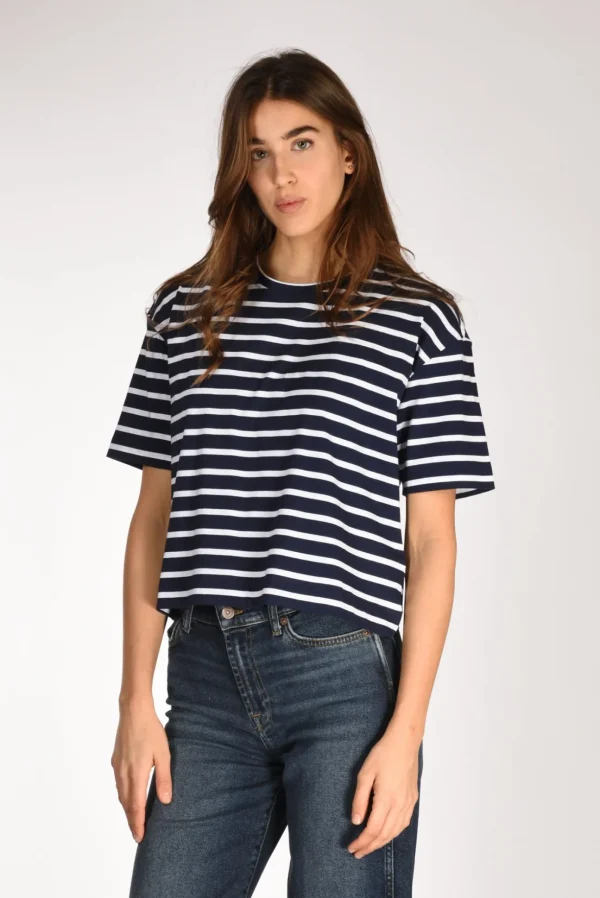 tshirt rigata blu/bianco